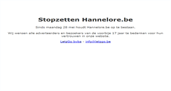 Desktop Screenshot of hannelore.be
